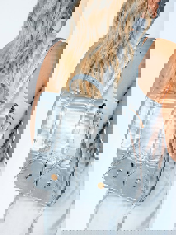 SVNX Bow Backpack in Silver