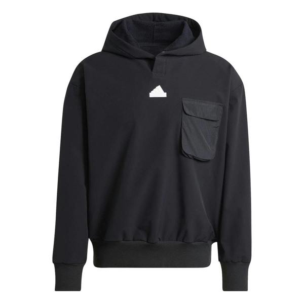 Adidas Mens City Escape Premium Hoodie - Black - 