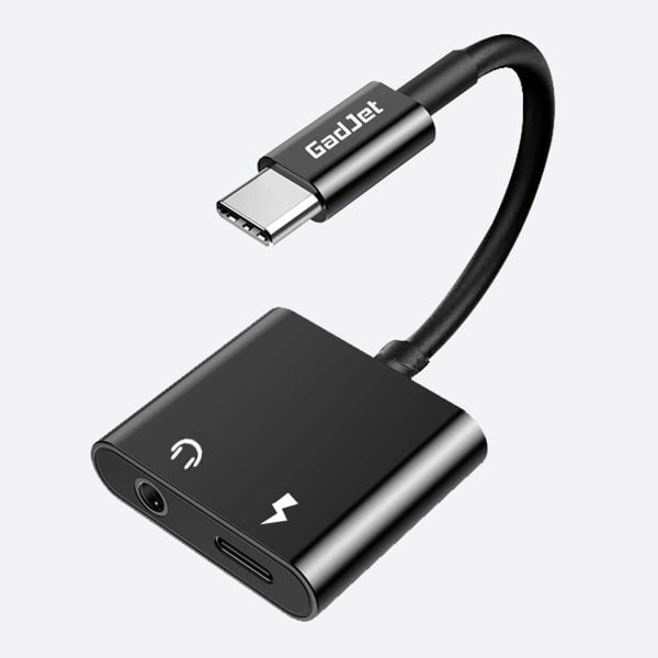 GadJet 2 in 1 AUX Audio + Type-C Charging Adapter