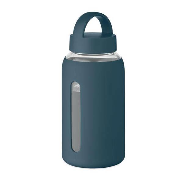MidOcean Boris Borosilicate Glass 600ml Water Bottle - French Navy - 