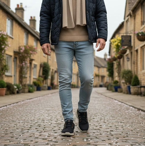 Rieker B7796-14 Mens Shoes Blue