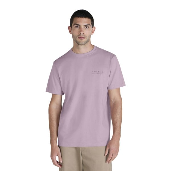 Animal Mens Chase Relaxed Fit T-Shirt - Dark Pink