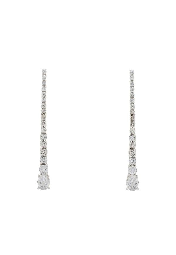 Hollywood Drop Earrings Silver - LATELITA Earrings