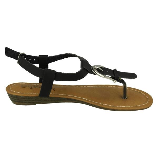 Savannah Ladies Savannah Wedge Toe Post Sandals