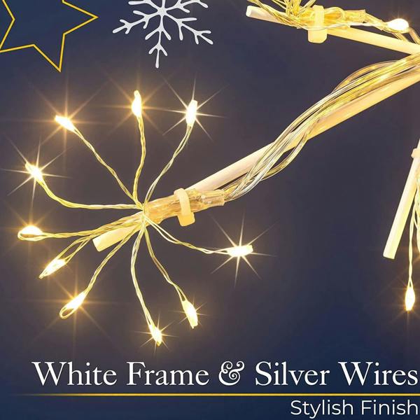 65cm Starburst Star Shape Silhouette with 360 Warm White Twinkling Micro LED Lights image 5