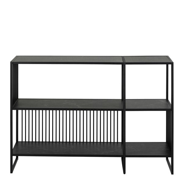 Furniture To Go Strington Bookcase with 2 Shelves in Black