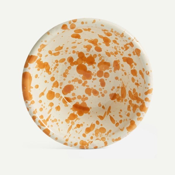 Hot Pottery Nut Bowl Burnt Orange