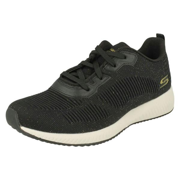 Skechers Ladies Skechers Bobs Sports Memory Foam Trainers Total Glam 32502