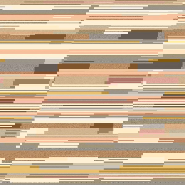 Hoopla Walls Horizontal Stripe - Brown 10m Wallpaper