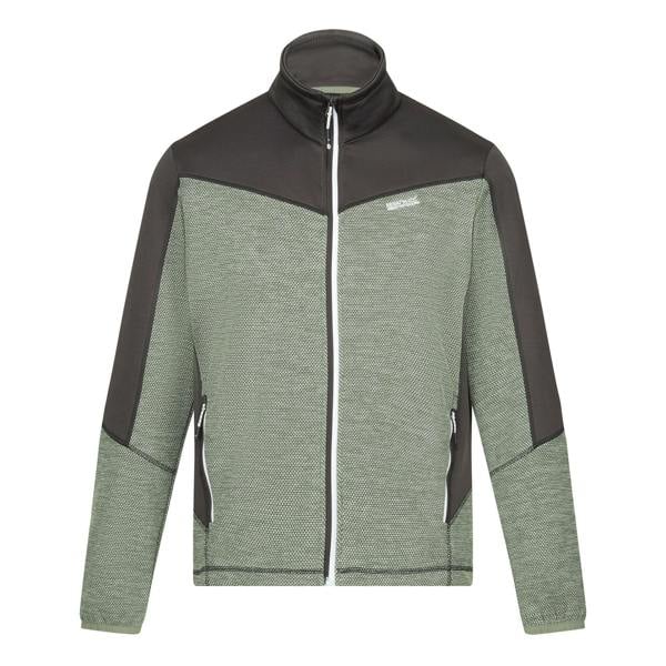 Regatta Mens Highton IV Full Zip Fleece Jacket - Agave Green/Ash - 