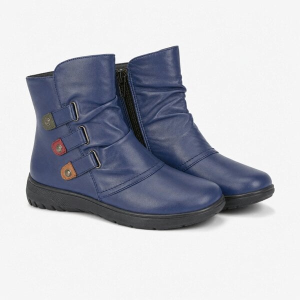Mod Comfys JOSIE Ankle Boots   in  Navy