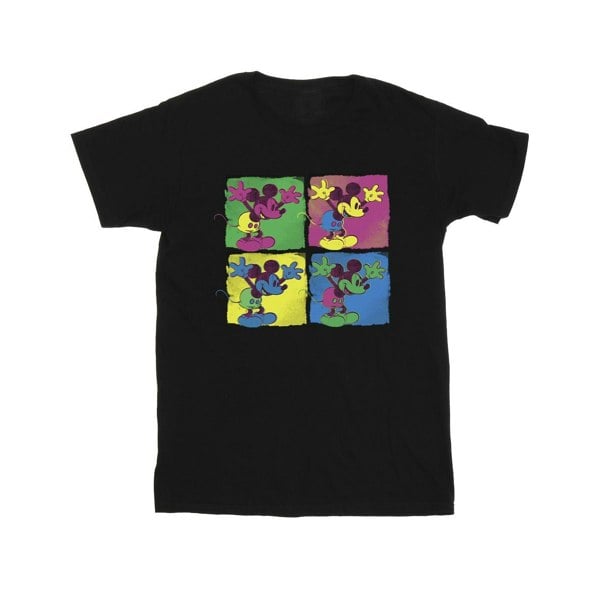 Disney Mens Mickey Mouse Pop Art T-Shirt - Black