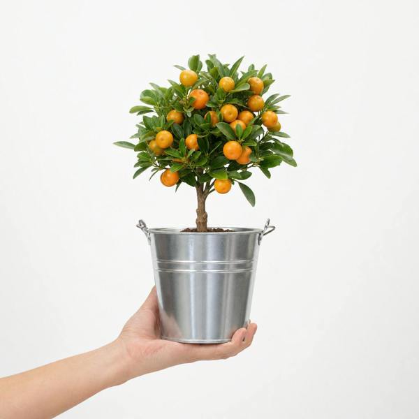 Mini Calamondin 1.5L Pot 40-50cm Height Citrus Tree for Patio & Indoor
