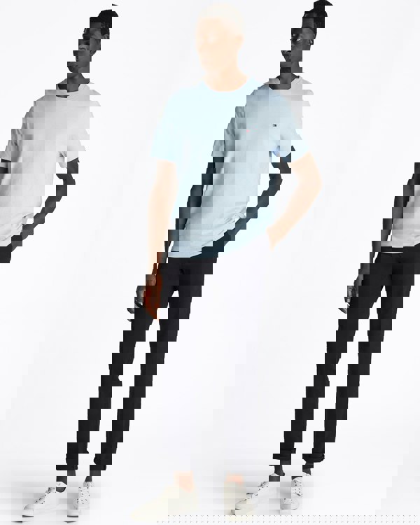 Tommy Hilfiger Essential Seasonal Regular Fit Solid Mens T-Shirt - Breezy Blue