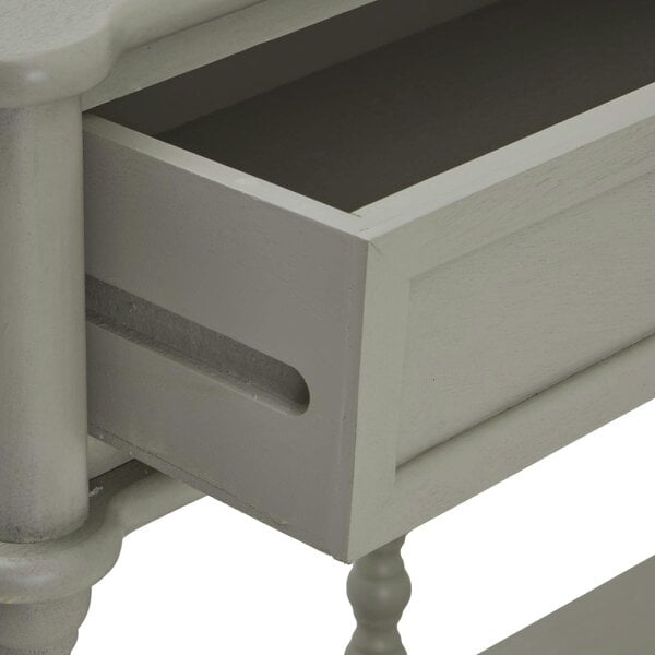 Wyld Haus Thuy Grey Wood Large Two Drawer Console Table