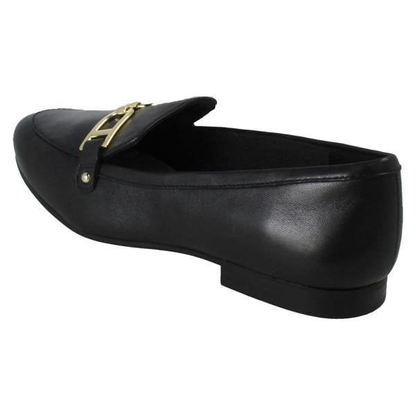 Clarks Ladies Clarks Leather Loafers Tamna Trim