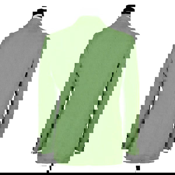 David WeJ Hugo Linen Double Breasted Suit Emerald Green