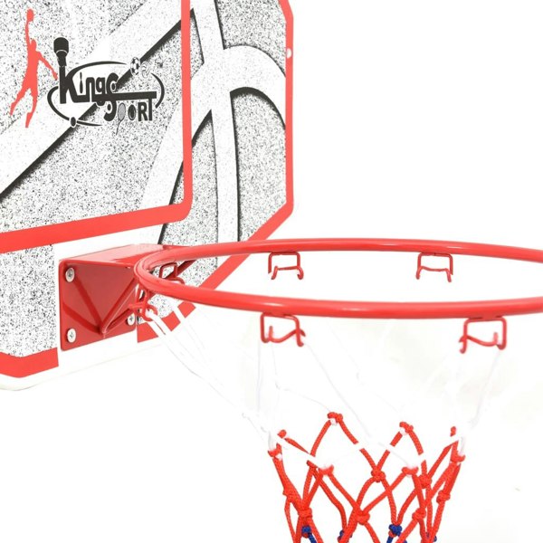 Berkfield Five Piece Wall Mounted Basketball Backboard Set 66x44.5 cm