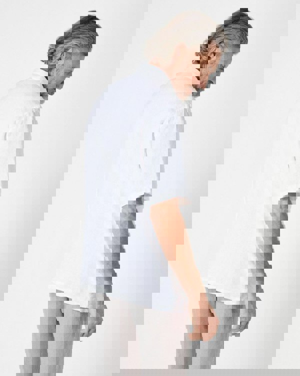 Oliver Sweeney Somerton Mens Short Sleeve Linen Shirt - White