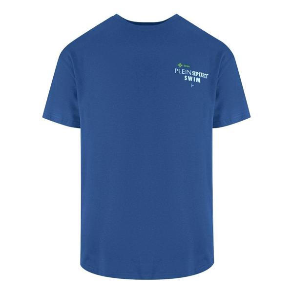 Plein Sport Geo Logo Stretch Navy Blue T-Shirt
