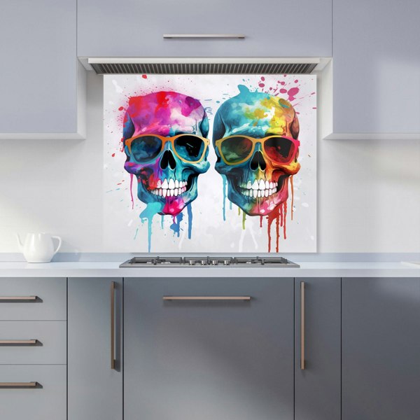 Warren Reed - Designer Splashart Happy Skeletons Kitchen Splashback