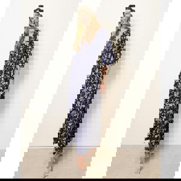 Blue Vanilla Shirred Empire Bust Dress