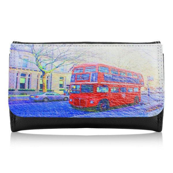Benjamin Tate Design London Bus Red Maxi Purse