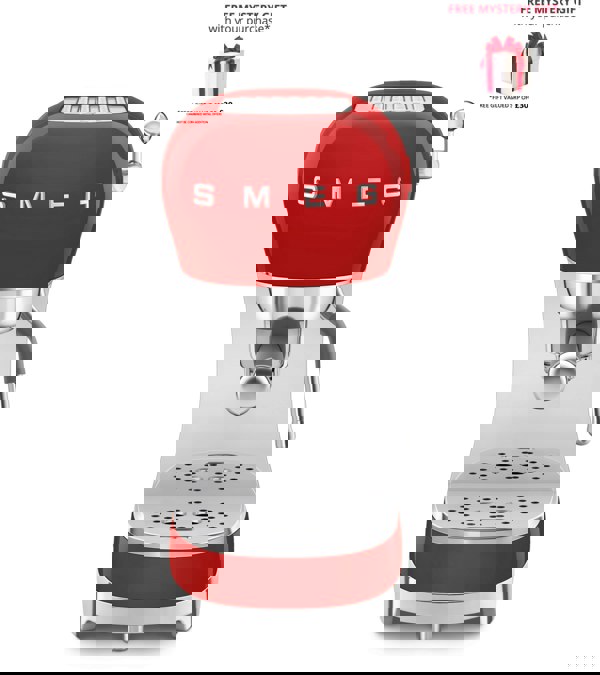 Smeg ECF02 Espresso Coffee Machine with Steam Wand - Free Gift RRP £30!