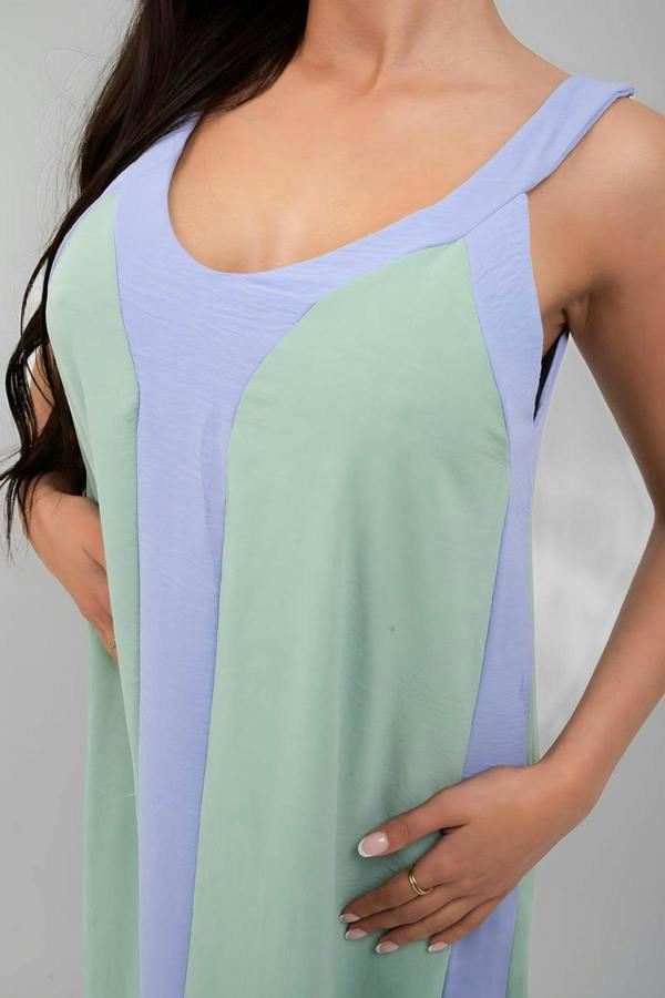 Bianca Two-tone Sleeveless Cami Maxi Dress - Lilac