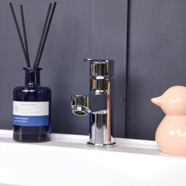 Flode Omberg Mono Basin Mixer Tap - Polished Chrome Finish