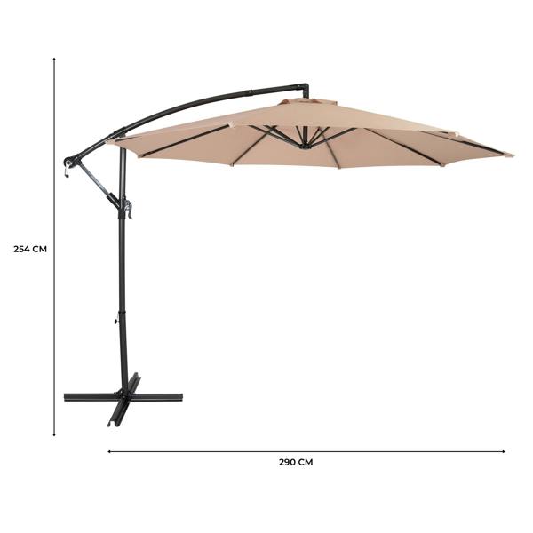 Jardi Cantilever Parasol 3m – Beige