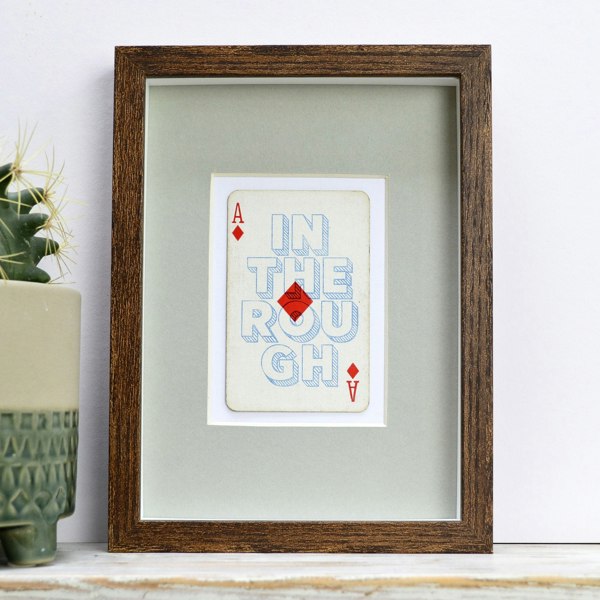 Hands & Hearts Diamond in the rough playing card print