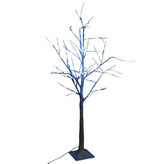 Samuel Alexander 2.4m (8ft) Indoor Outdoor Christmas Lit Birch Tree with 136 Ice White LEDs