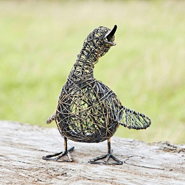 Paper High Janhvi the Small Quacking Duck Wire Garden Ornament