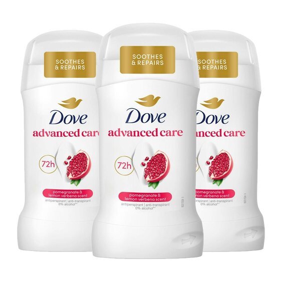 Dove Go Fresh Anti-Perspirant Deo Stick 50ml 3 Pack, 72H Sweat Protection