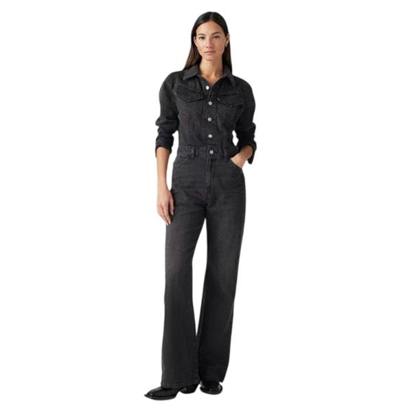 Levis Womens/Ladies Denim Jumpsuit - Black - 
