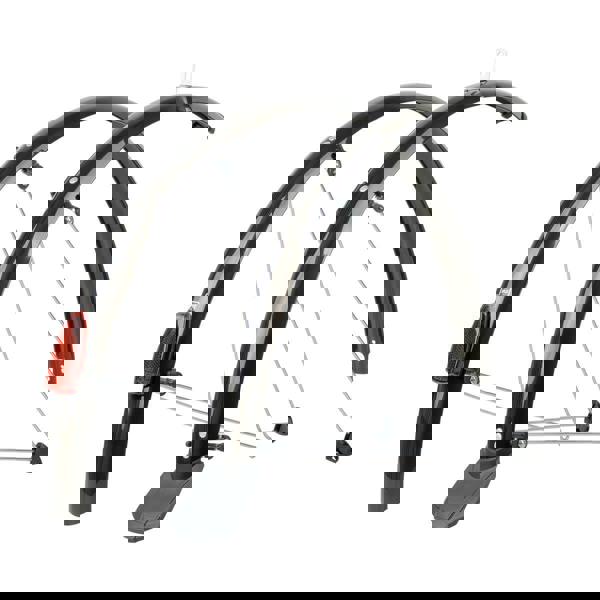 Sks Chromoplastics Reflex Silver Mudguard Set 35mm 28" W/ Spoiler