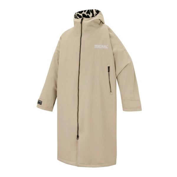 Regatta Unisex Adult Abstract Floral Waterproof Changing Robe - White Pepper - 