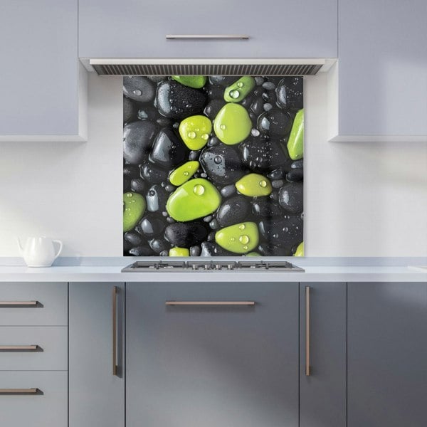 Warren Reed - Designer Lime and Charcoal Pebble Harmony Kitchen Splashback