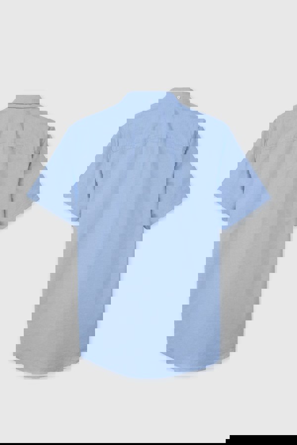 ENORSIA Mens Solid Short Sleeve Shirt