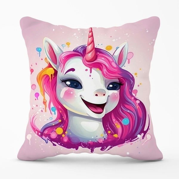 Warren Reed Happy Unicorn Splashart Cushions