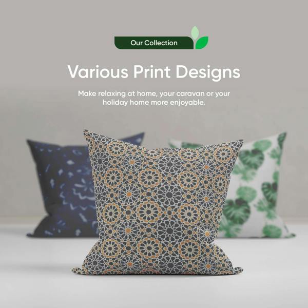 Gardenwize Pair of Outdoor Scatter Cushions – Casablanca Design