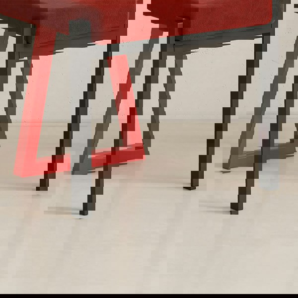 Rit Concept Adetokunbo Accent Dining Chair, Black & Red