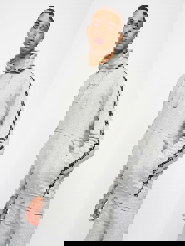 Crosshatch Apollos Hoodie Grey Marl