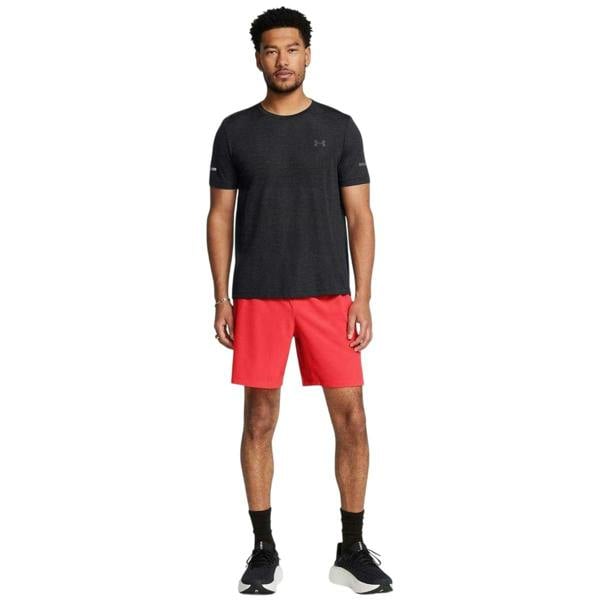 Under Armour Mens Launch Elite Elasticated Athletic Running Shorts - Red - 