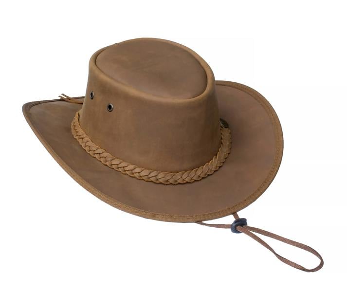 Wombat Leather The Drifter Crazy Horse leather Hat