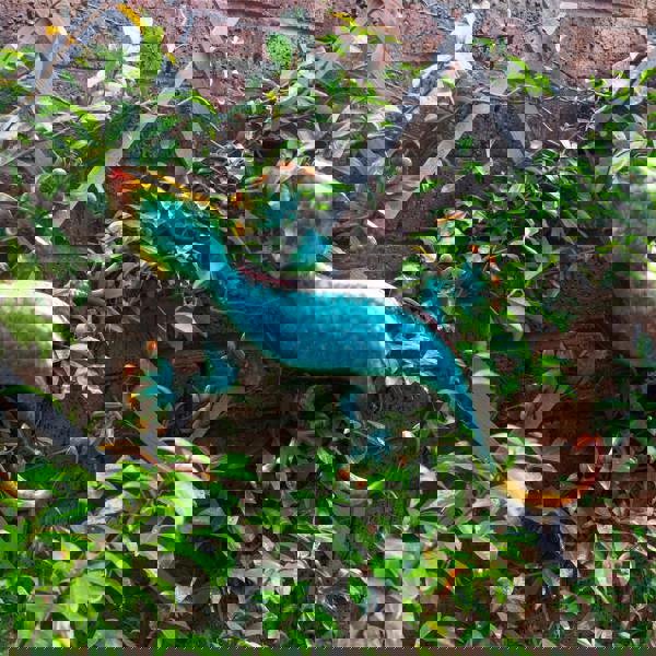 St Helens Metal Gecko Garden Wall Ornament