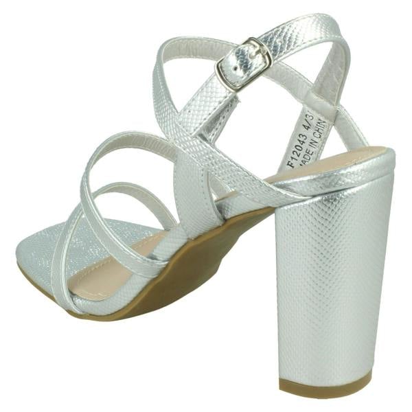 Spot On Ladies Spot On Strappy High Heel Sandal F1R2043