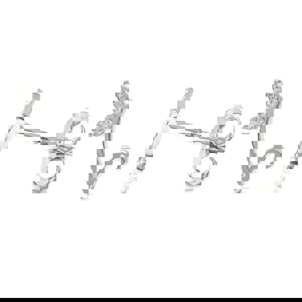 Say It With Winged Initial Earrings - Sterling Silver