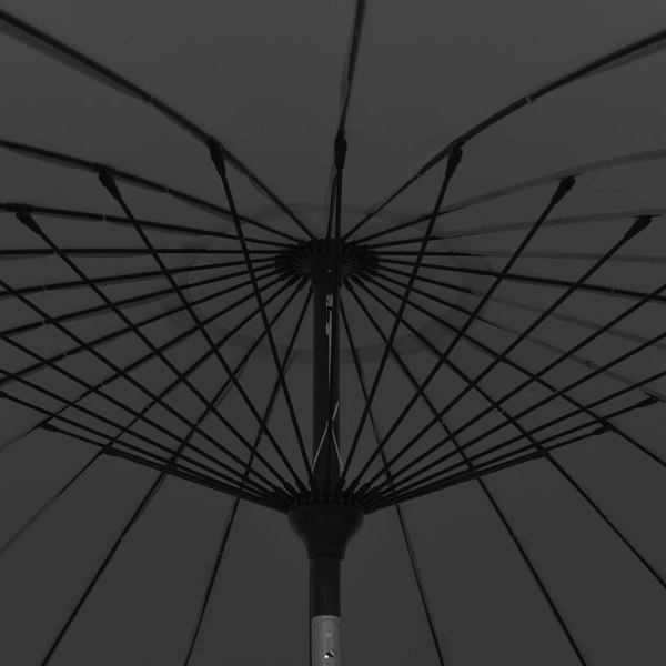 Berkfield Outdoor Parasol with Aluminium Pole 270 cm Black